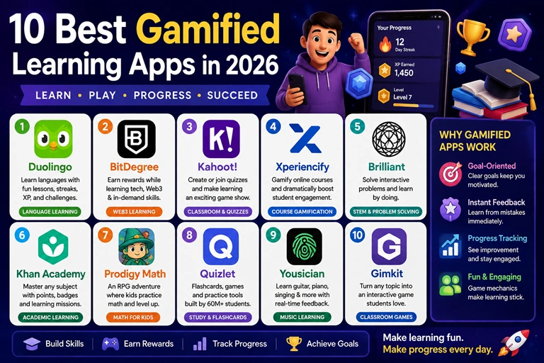 Best gamified learning apps for learning new skills in 2026