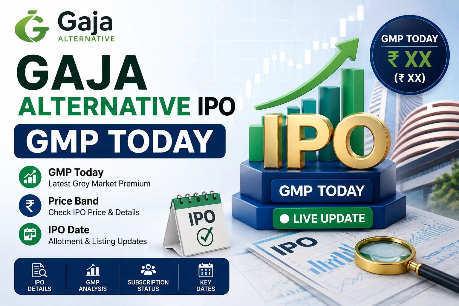 Gaja Alternative IPO GMP Today
