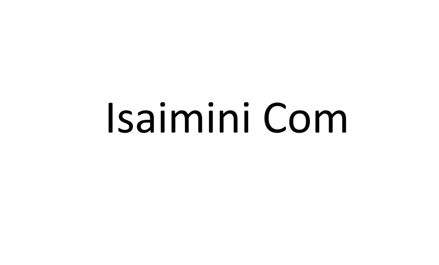 Isaimini Com
