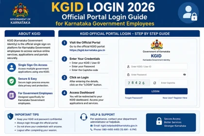KGID Login 2026 official portal login guide for Karnataka government employees
